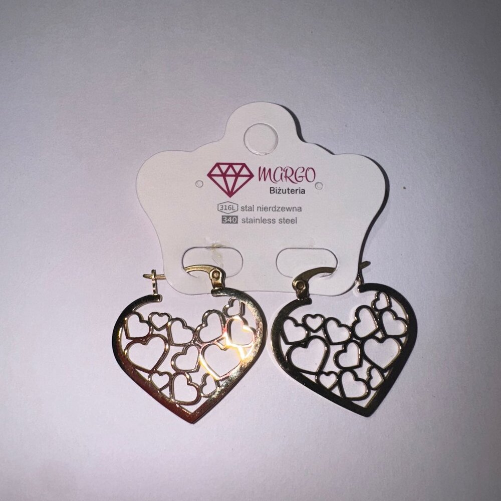 Margo women earrings -stainless steel - HEARTS
